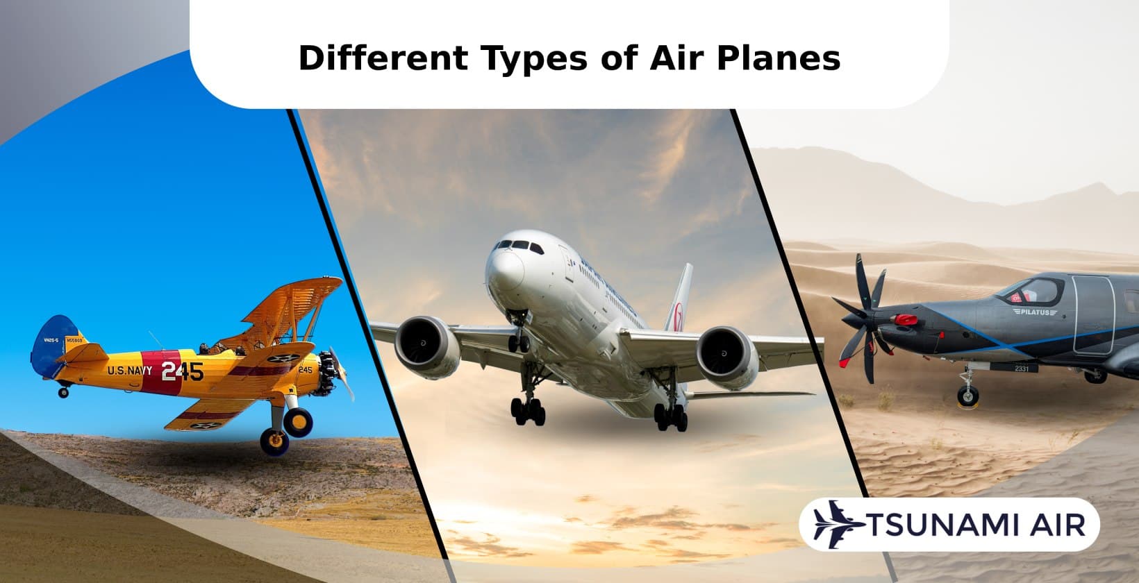 different types of air planes