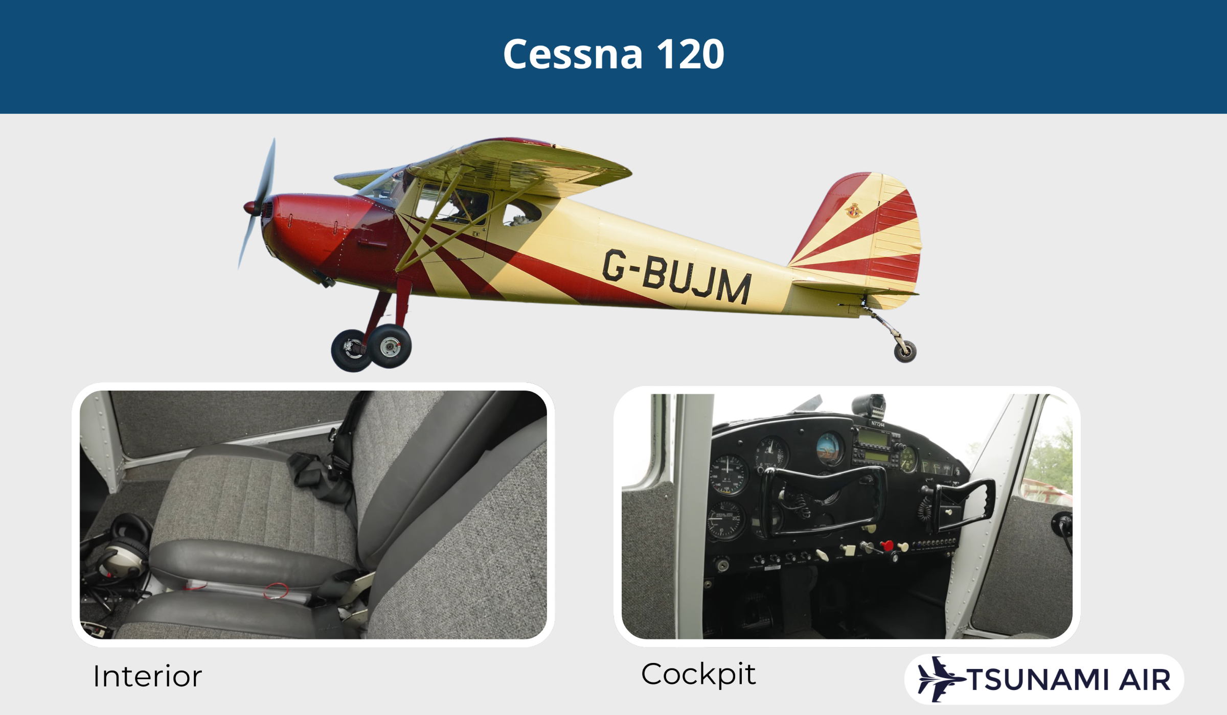 cessna 120 interior