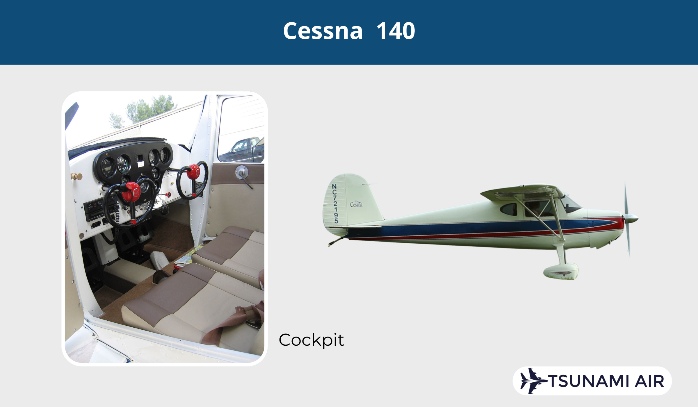 Cessna 140 cockpit