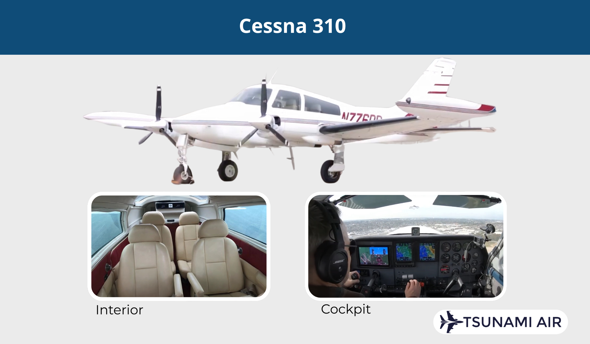 Cessna 310 Interior