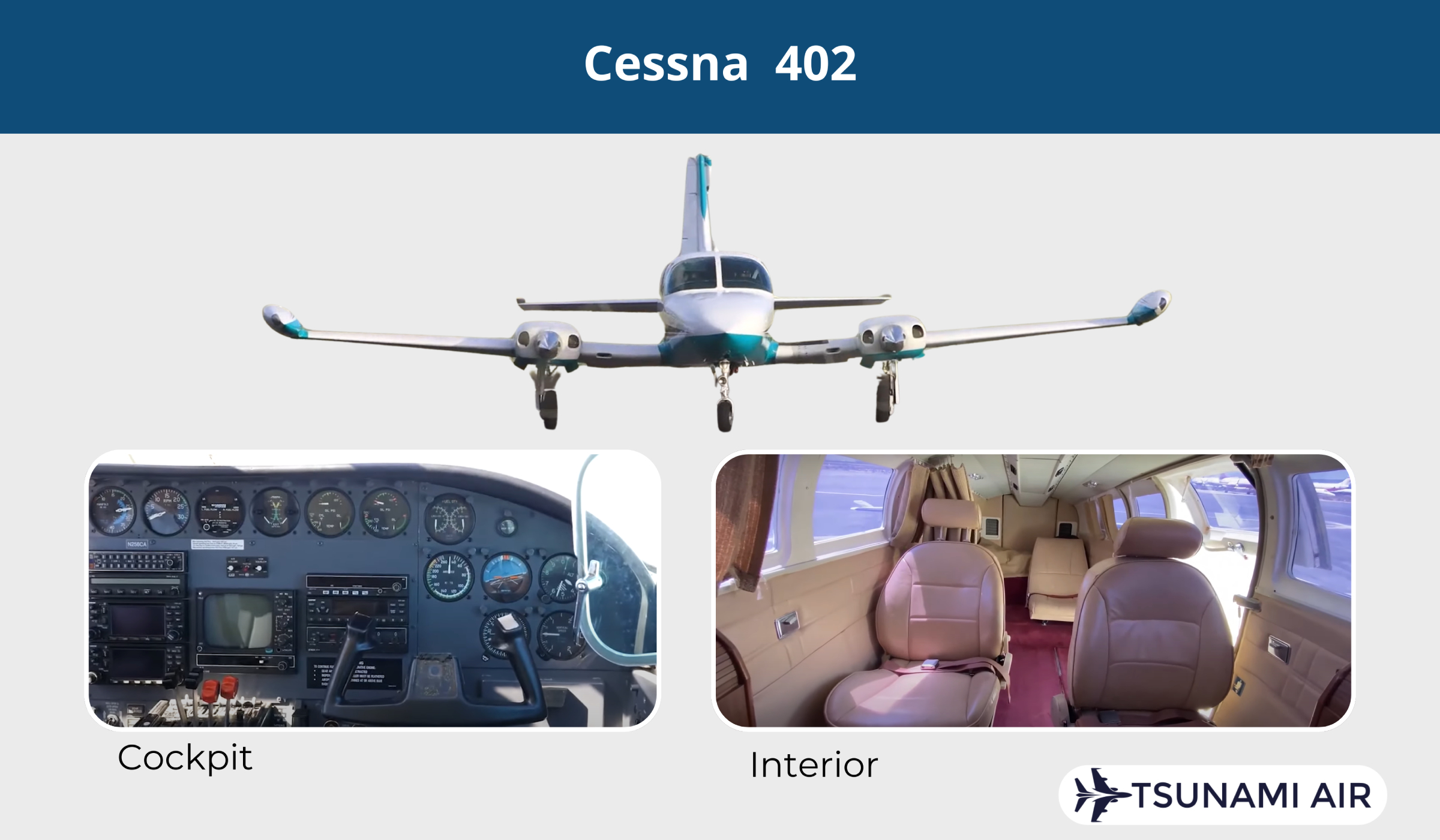 cessna 402 interior