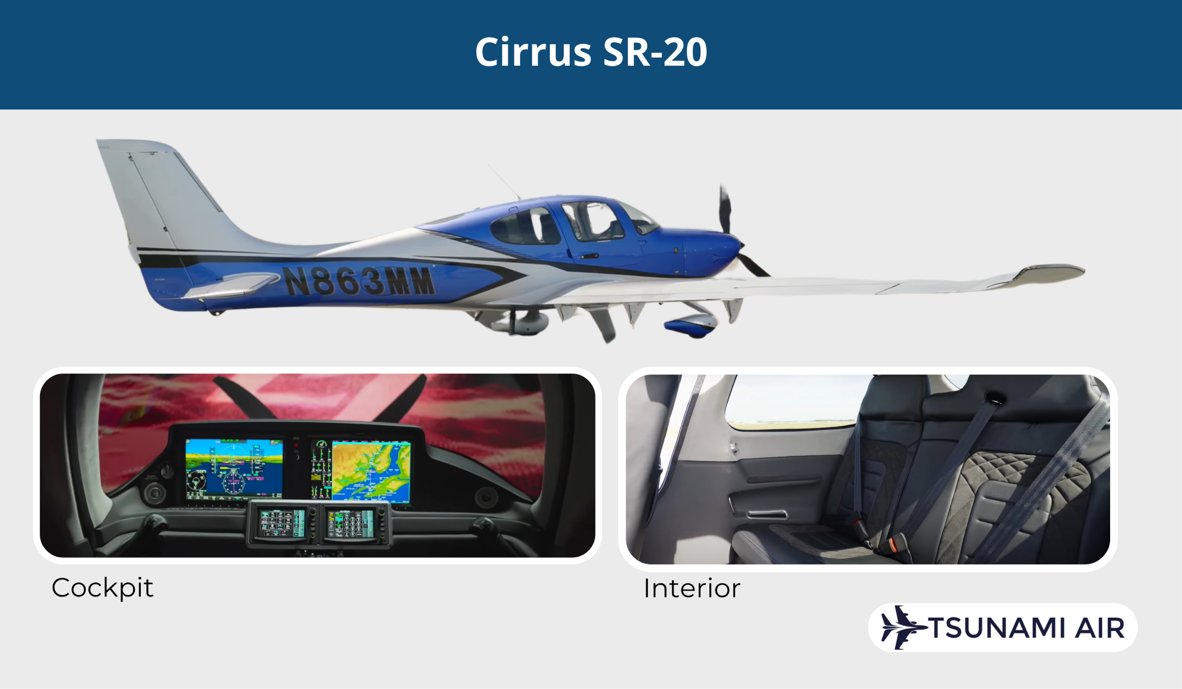 interiors of Cirrus SR20