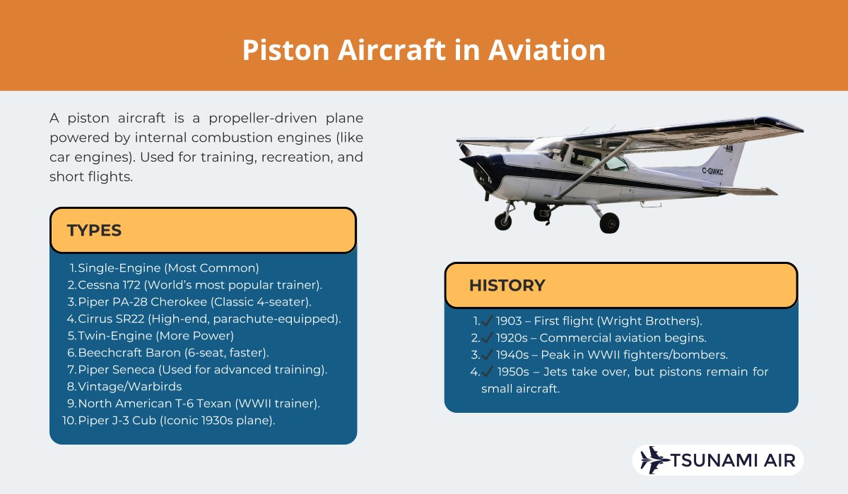 piston aircraft definition