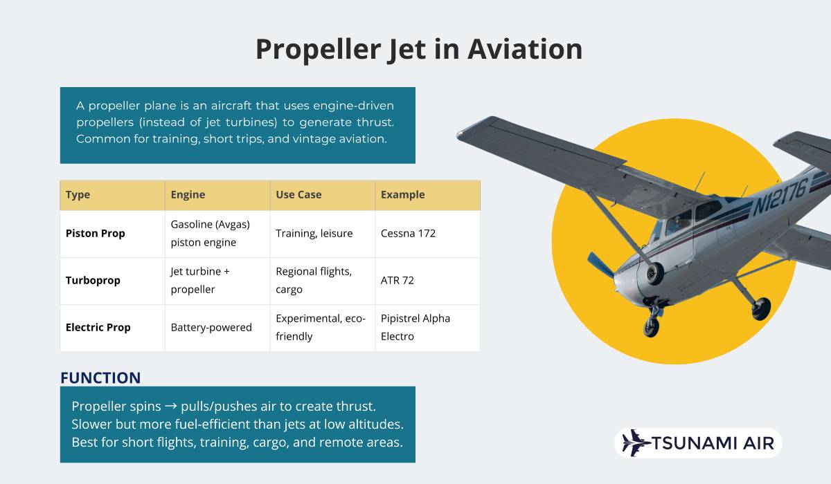 Propeller plane